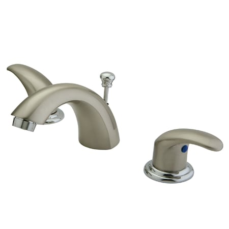 Kingston Brass Mini-Widespread Bathroom Faucet, Brushed Nickel/Chrome KB6957LL
